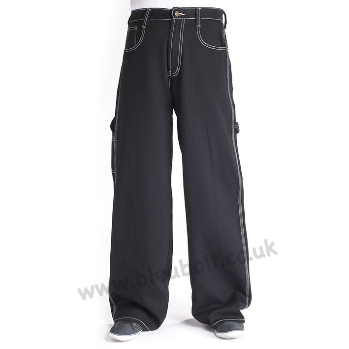 Black Jeans With White Stitching